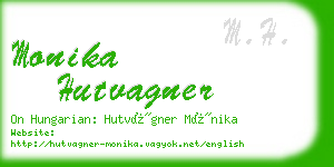 monika hutvagner business card